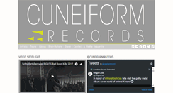 Desktop Screenshot of cuneiformrecords.com